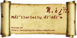 Müllerleily Ádám névjegykártya